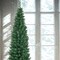 Slim 6.5ft Pencil Artificial Christmas Tree with Realistic PVC Needles and Metal Stand